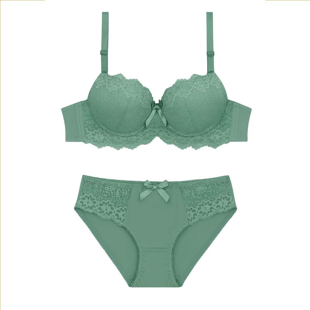 Zar e Khaas Women’s Lace Padded Bra & Panty Set | Elegant Comfort & Support