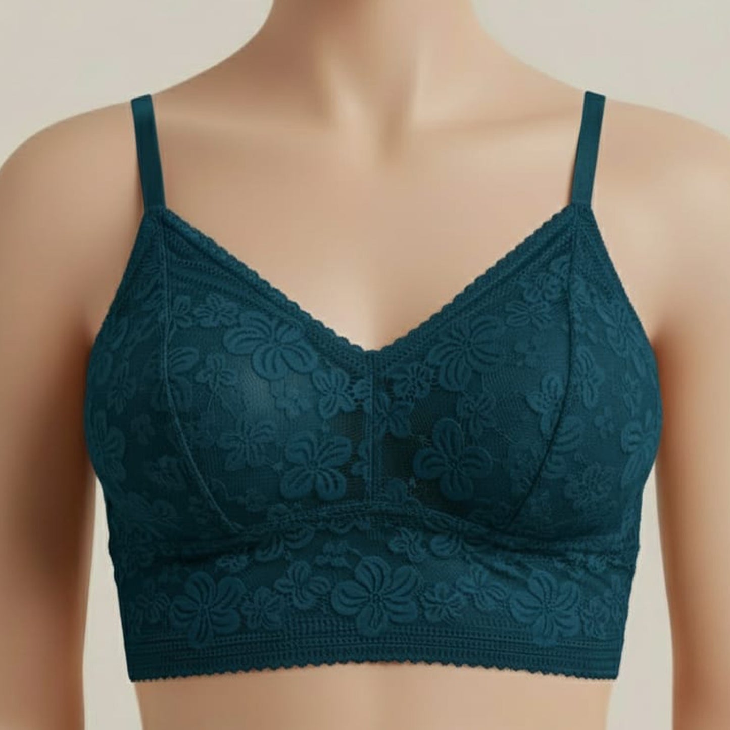 Zar e Khaas Lace Comfort Bra – Premium Floral Design