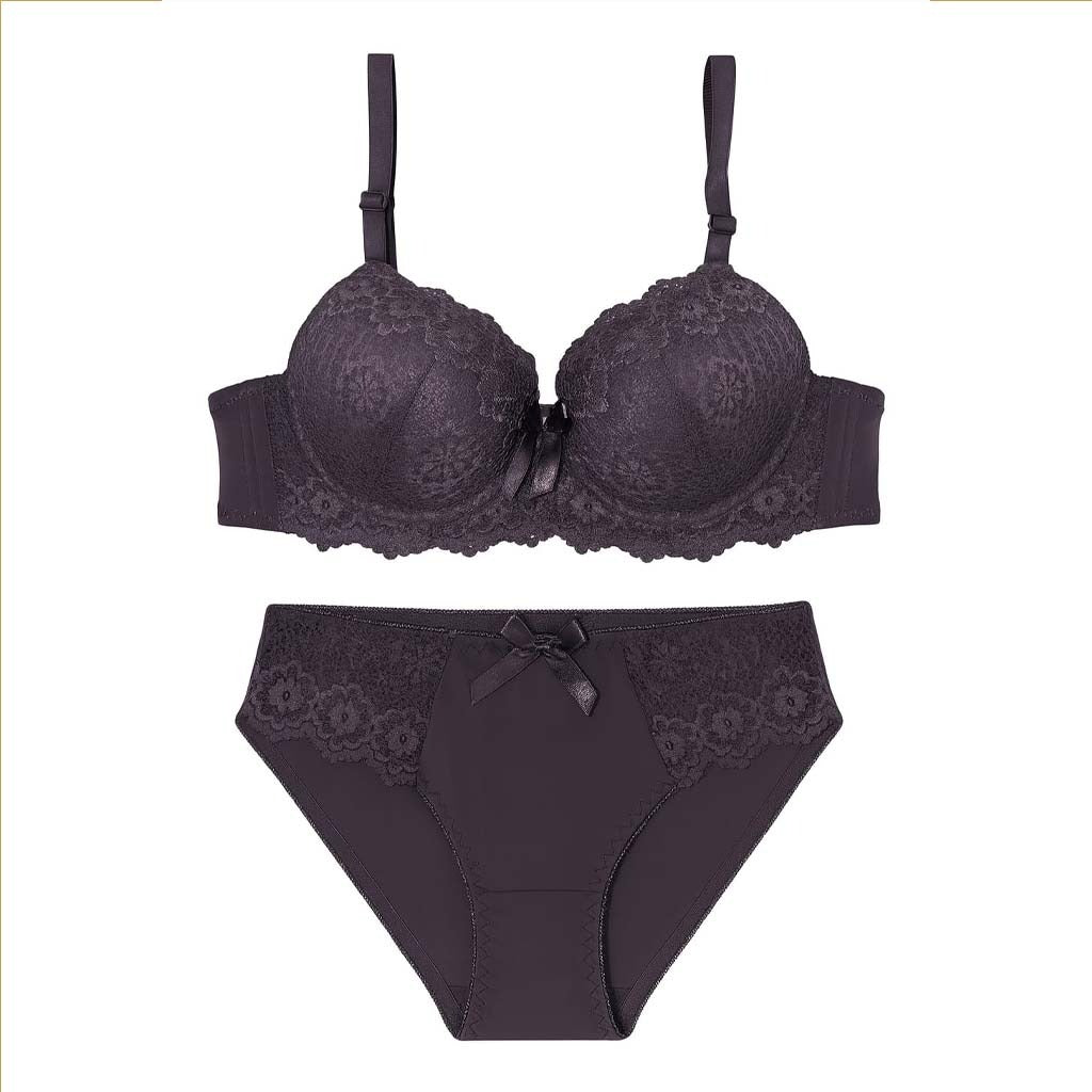 Zar e Khaas Women’s Lace Padded Bra & Panty Set | Elegant Comfort & Support