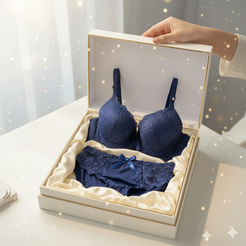 Zar e Khaas Women’s Lace Padded Bra & Panty Set | Elegant Comfort & Support