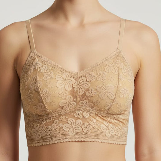 Zar e Khaas Lace Comfort Bra – Premium Floral Design